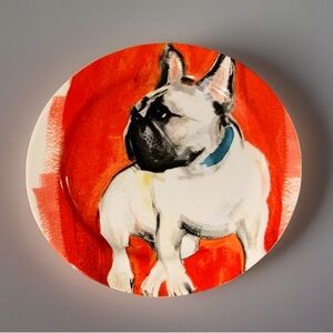 Frenchie FRENCH BULLDOG Plate by Sally Muir ANTHROPOLOGIE